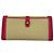 Céline Langes Logo Canvas Leder Geldbeutel mit Klappe Beige Pink - Ansicht 13