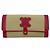 Céline Langes Logo Canvas Leder Geldbeutel mit Klappe Beige Pink - Ansicht 2