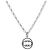 Gucci Collana in Argento a Cerchi Intrecciati - vista 2