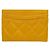 Chanel Tarjetero cartera de piel caviar amarilla - vista 3