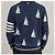 Thom Browne Herren Strickpullover aus Merinowolle Sailboat Navy Größe - Ansicht 3
