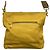 Prada Borsa a tracolla con tasca zip in pelle Vitello Daino Mustard - vista 11