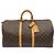 Louis Vuitton Borsa Keepall Monogram Canvas Boston Bag Tote Brown - vista 11