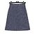 Chanel Gonna in tweed e seta blu navy da donna