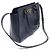 Prada Vitello Saffiano morbido blu navy con logo a lettere - vista 3