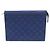 Louis Vuitton Pochette Voyage MM Clutch Pacific Blue Taigarama Monogram Eclipse Canvas