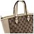 Gucci Picca Borsa Tote a Tracolla in Pelle Bianca e Tela - vista 11
