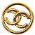 Spilla Chanel CC Oro in Metallo - vista 3