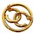 Spilla Chanel CC Oro in Metallo - vista 4