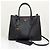 Prada Saffiano Double Tote Bag Schultertasche Medium Schwarz - Ansicht 5