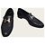 Hermès Mocassins Paris para mulher com logótipo dourado e preto - vista 4