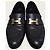 Hermès Mocassins Paris para mulher com logótipo dourado e preto - vista 6