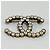 Spilla Chanel CC Big Logo Strass Gold - vista 3