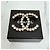 Spilla Chanel CC Big Logo Strass Gold - vista 5