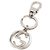Gucci Charm per borsa in acciaio intrecciato