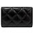 Chanel Tarjetero chapado en oro negro - vista 3