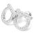 Salvatore Ferragamo Orecchini Gancini Crystal Large - vista 6