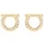 Salvatore Ferragamo Gancini Crystal Large Ohrringe