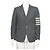 Thom Browne Mid Gray Wool Twill Blazer Herrenjacke
