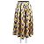 Gonna in seta Gucci gialla multicolore