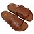 Céline Sandali slide in vitello beige con logo - vista 2