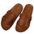 Céline Sandali slide in vitello beige con logo - vista 6