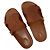 Céline Sandali slide in vitello beige con logo - vista 7