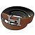 Hermès Classic Shiny Silver Buckle Black Gold Outstitch Wendelgürtel