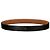 Hermès Classic Shiny Silver Buckle Black Gold Outstitch Wendelgürtel - Ansicht 3