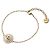 Dior Bracciale Petite CD Cuore in Perle Barocche Finitura Dorata