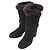 Chanel Quilted Suede Shearling Ankle Boots Size - view 3