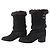 Chanel Quilted Suede Shearling Ankle Boots Size - view 5