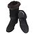 Chanel Quilted Suede Shearling Ankle Boots Size - view 7