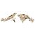 Chanel Pendientes de flor con perlas y strass Gold CC - vista 3