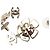 Chanel Pendientes de flor con perlas y strass Gold CC - vista 5