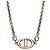 Dior Rose Gold CD Crystal Navy Halskette
