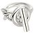 Hermès Anillo de plata para mujer Croisette Small Model