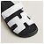 Hermès Sandali Chypre Pantofole da Donna Blanc - vista 7