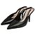 Gucci Slingback Pumps aus schwarzem Leder
