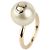 Dior Perlen-Amulettring in Gold-Optik