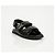 Sandali Gucci Double G in pelle nera - vista 2