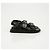 Sandali Gucci Double G in pelle nera - vista 3