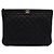 Chanel Borsa a pochette Boy New Medium in caviale nero