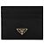 Prada Portacarte Triangle in Saffiano Nero