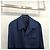 Dior Veste ceinturée avec boucle CD en mélange de laine Navy - vue 3