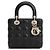 Dior Borsa a tracolla in pelle di agnello nera