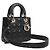 Dior Borsa a tracolla in pelle di agnello nera - vista 2