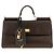 Dolce & Gabbana Borsa crossbody in vitello marrone