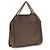Stella Mc Cartney Borsa in pelle scamosciata marrone - vista 3