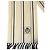Dolce & Gabbana Sciarpa stola in seta beige a righe con collo a frange - vista 3